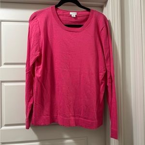 J. Crew Hot Pink Sweater